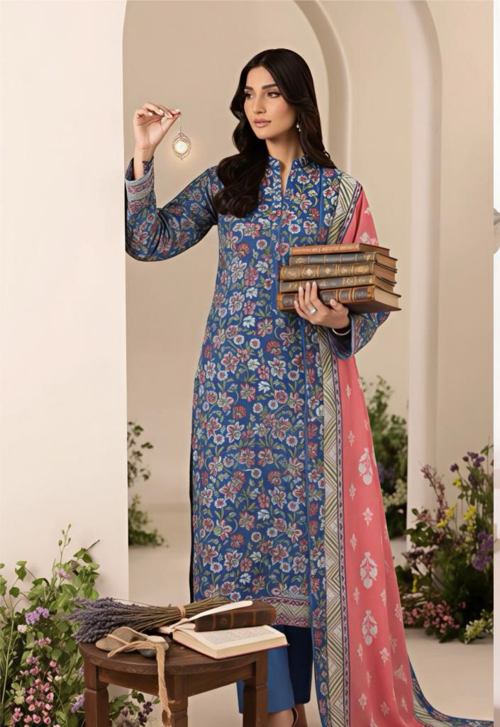 Bonito Eid 3-Piece – Premium Digital Slub Lawn Collection